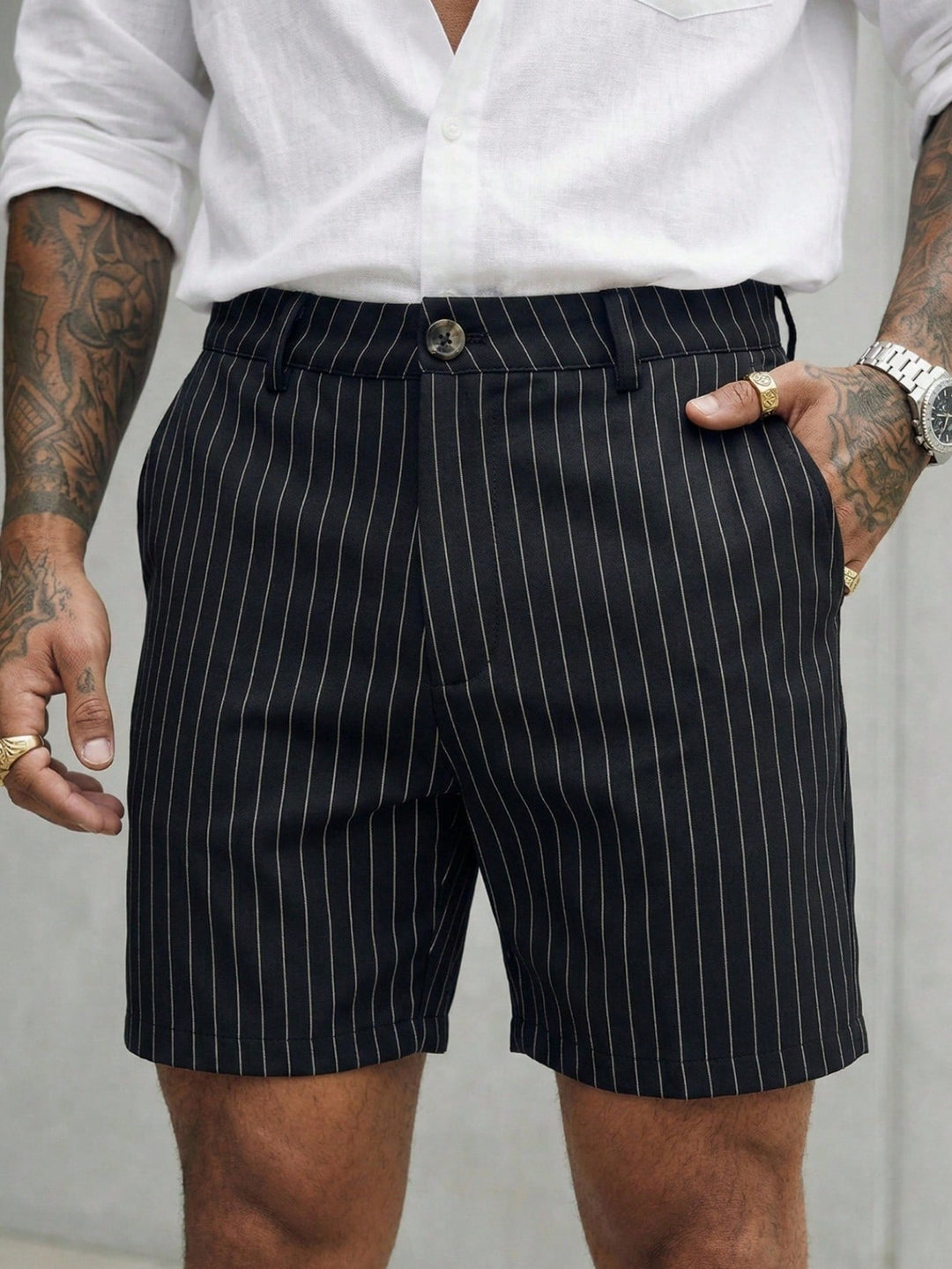 Pantaloni scurți SHEIN, negru