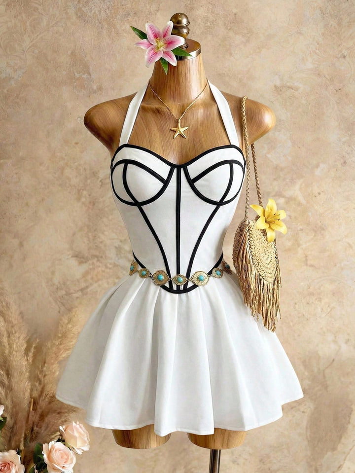 SHEIN mini ruha, fehér