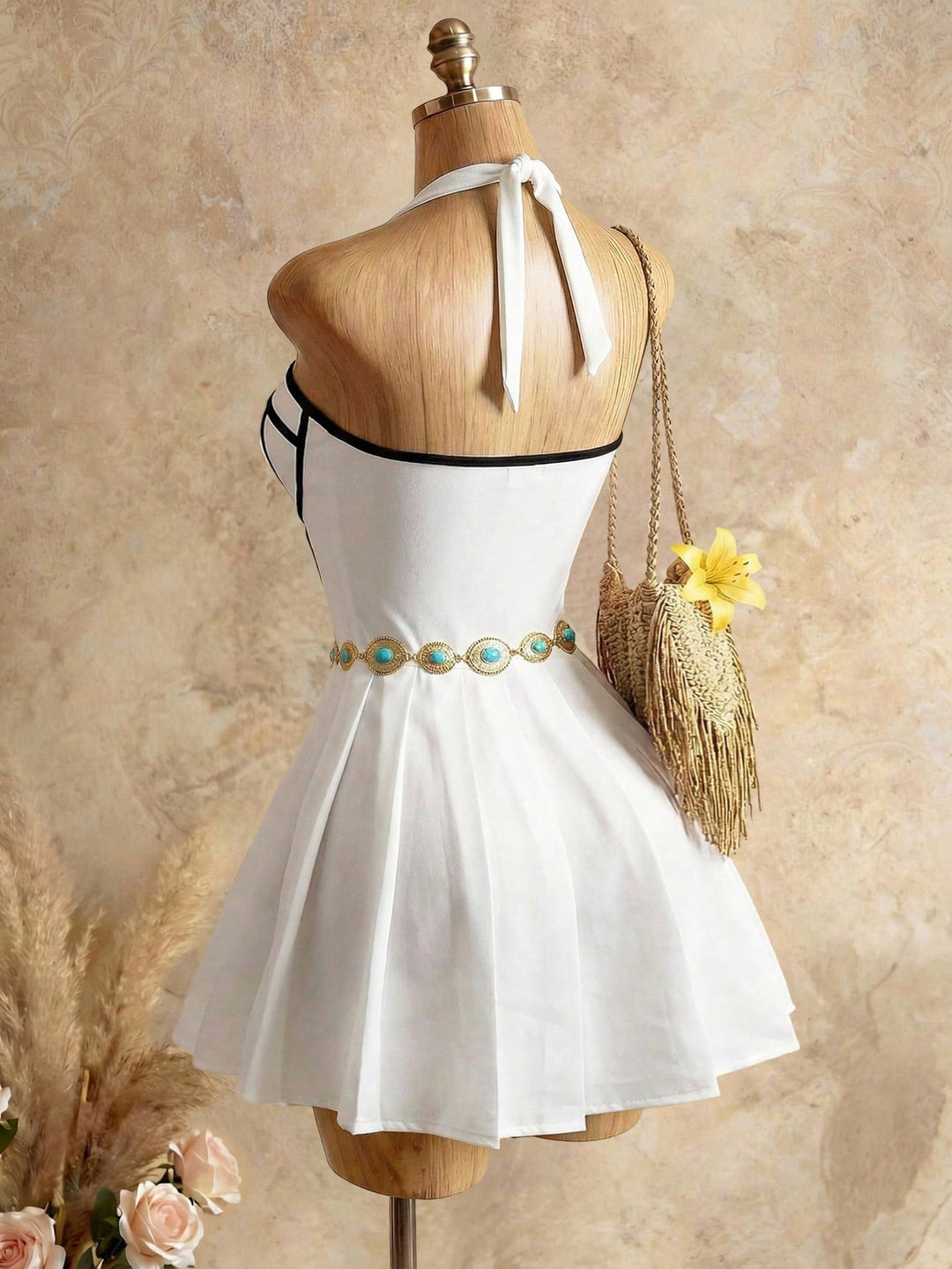 SHEIN mini ruha, fehér
