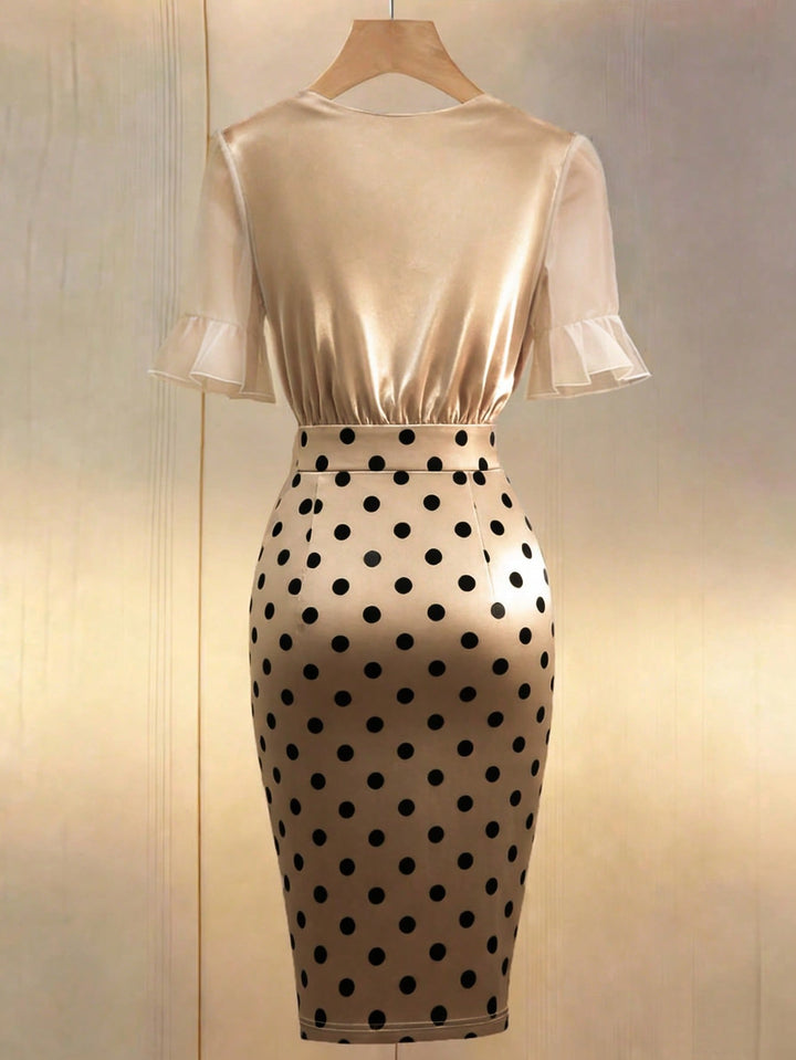 Rochie midi SHEIN, kaki