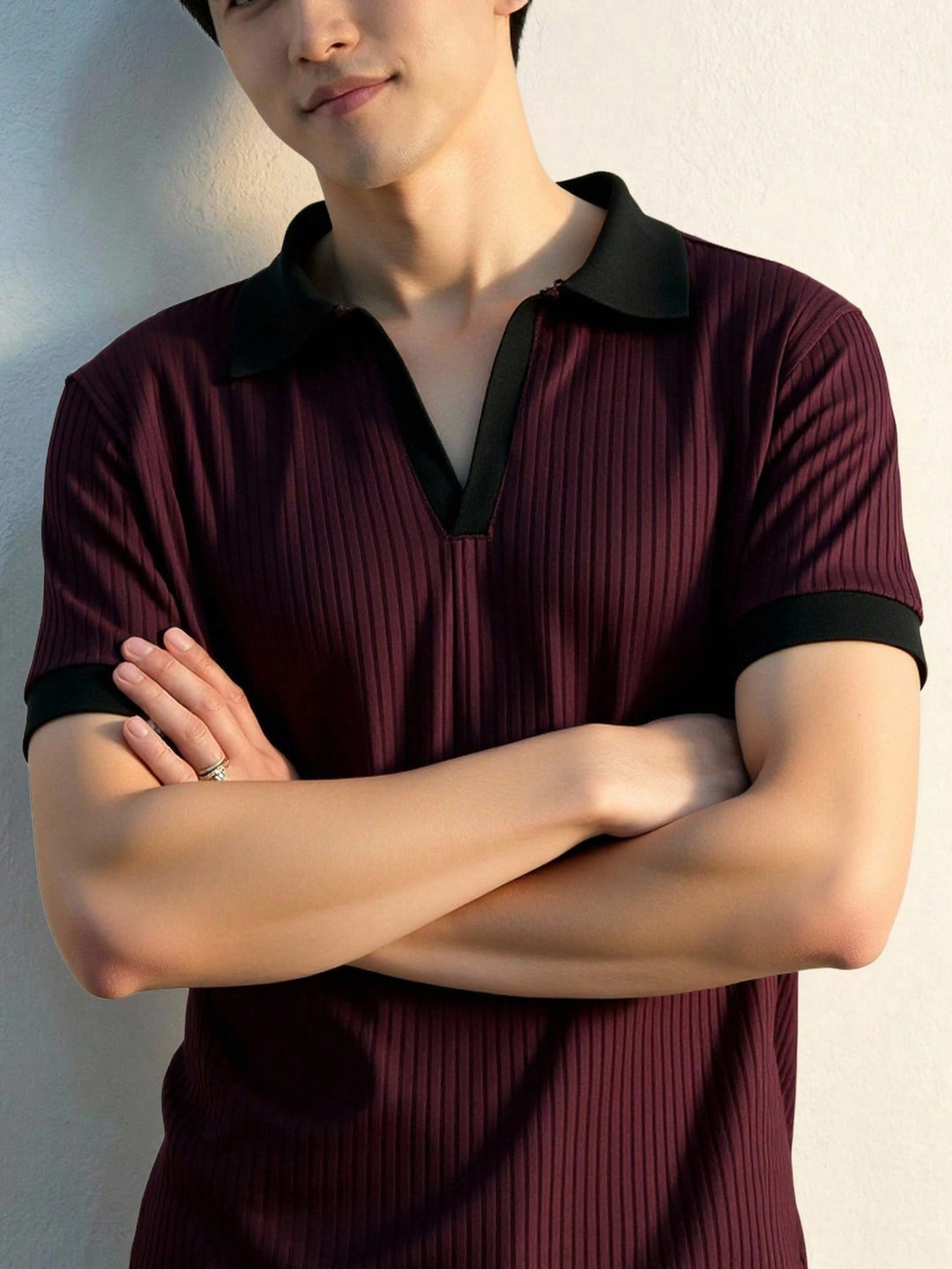 Tricou SHEIN, vișiniu
