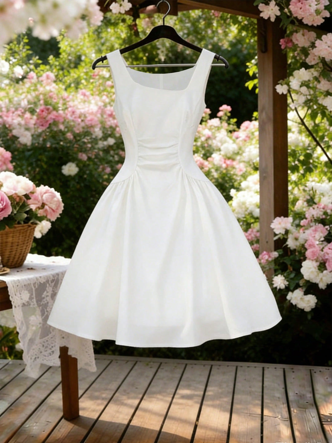 Rochie scurtă SHEIN, alb