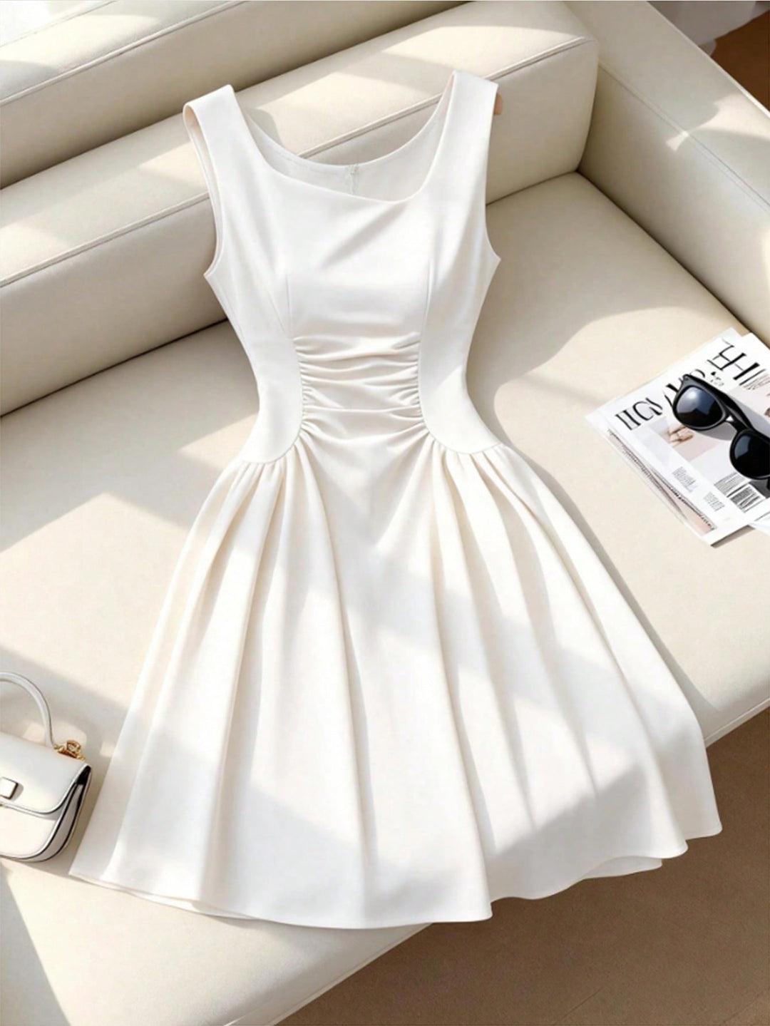 Rochie scurtă SHEIN, alb