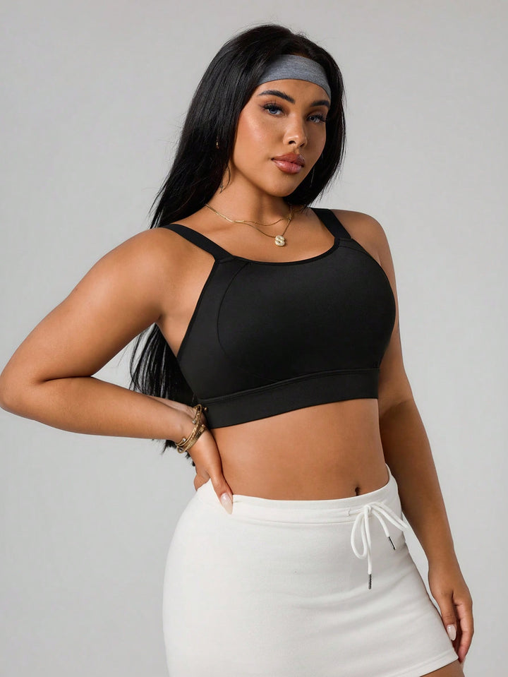Sutien sport SHEIN, negru