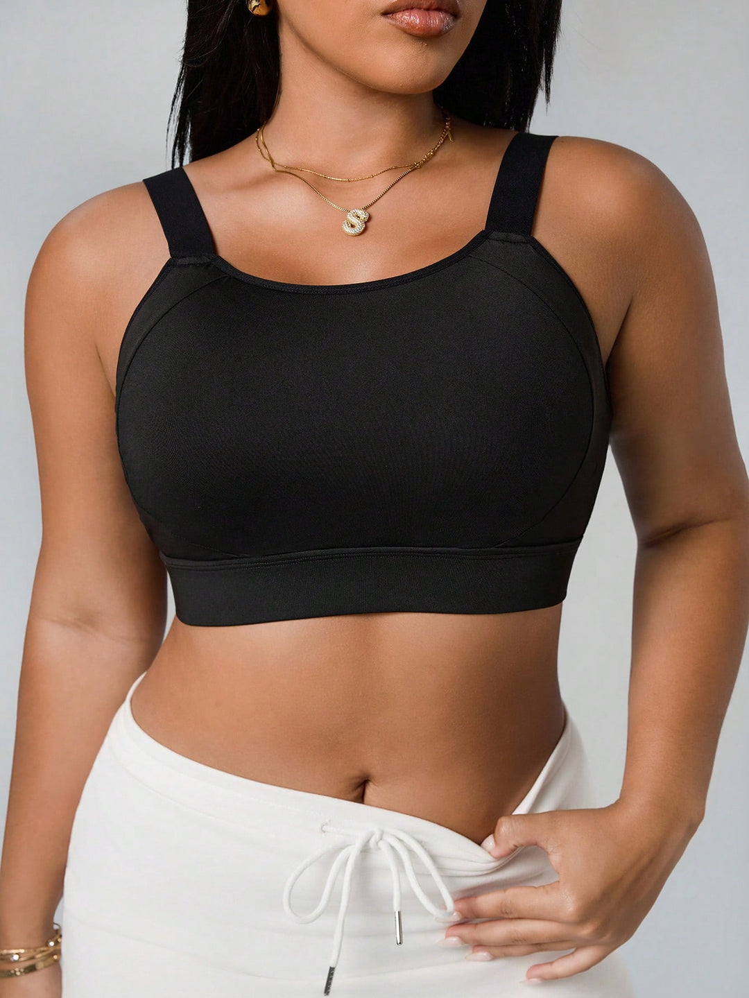 Sutien sport SHEIN, negru