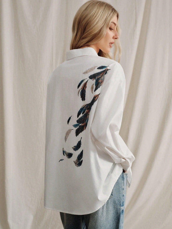 Bluza casual SHEIN, alb