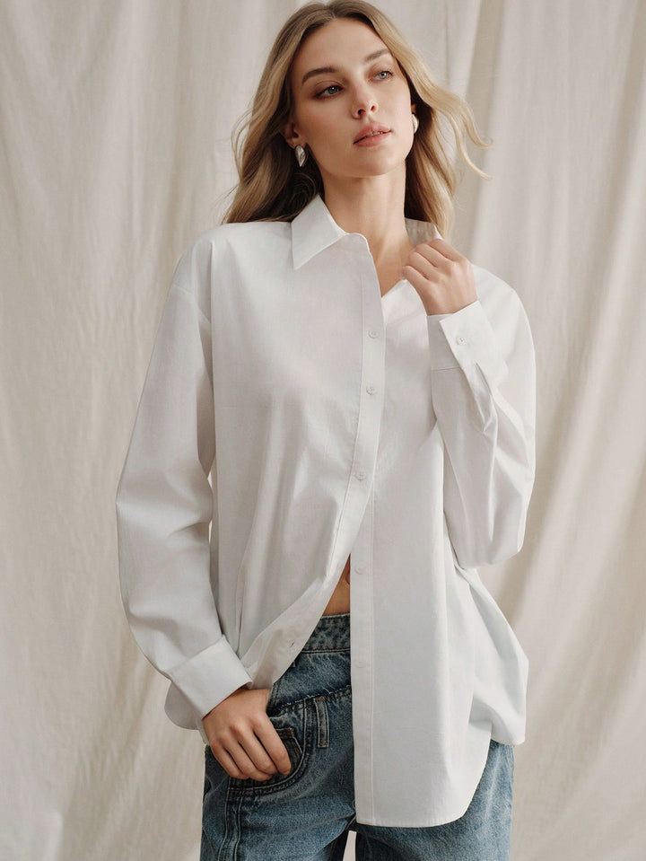 Bluza casual SHEIN, alb