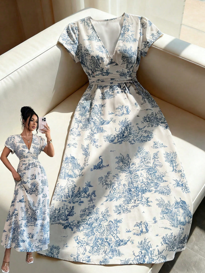 Rochie midi SHEIN, albastru