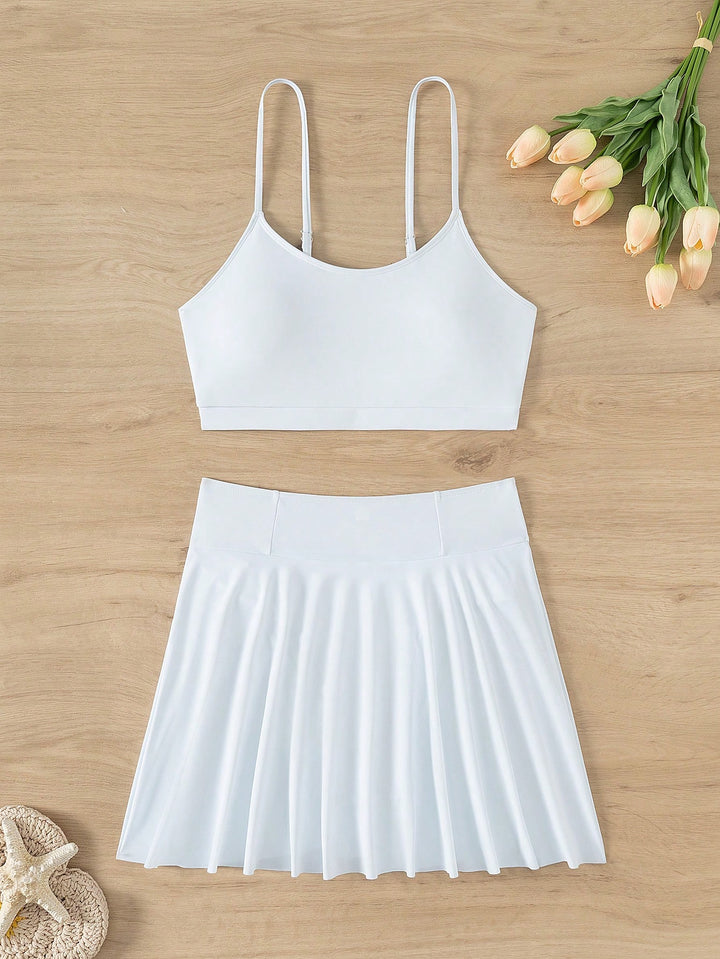 Set bikini SHEIN, alb