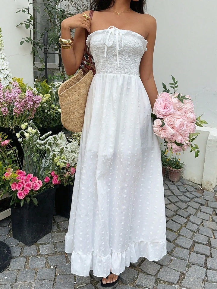 Rochie maxi SHEIN, alb