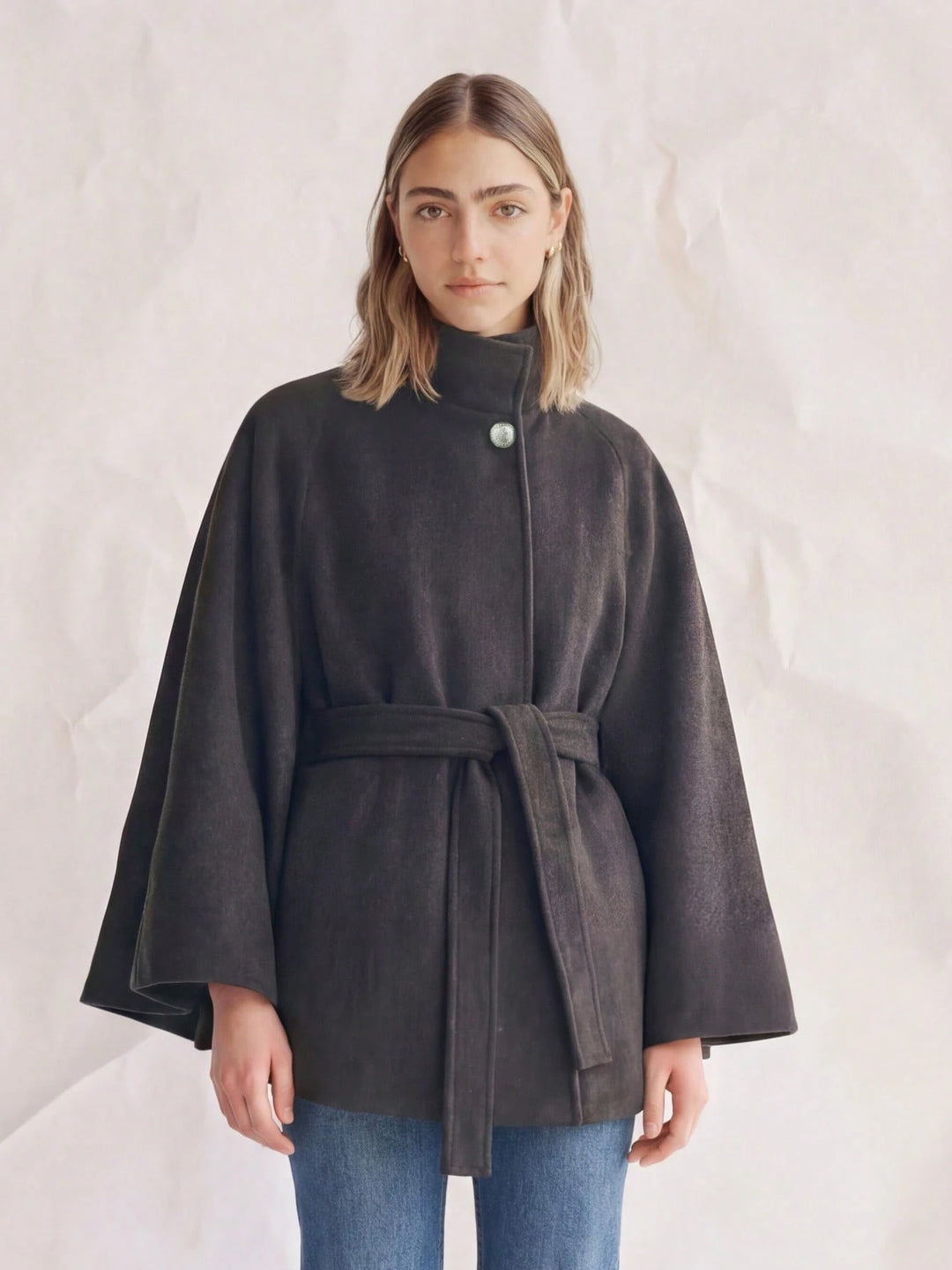 Poncho SHEIN, negru