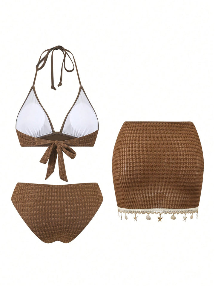 Set bikini SHEIN, maro