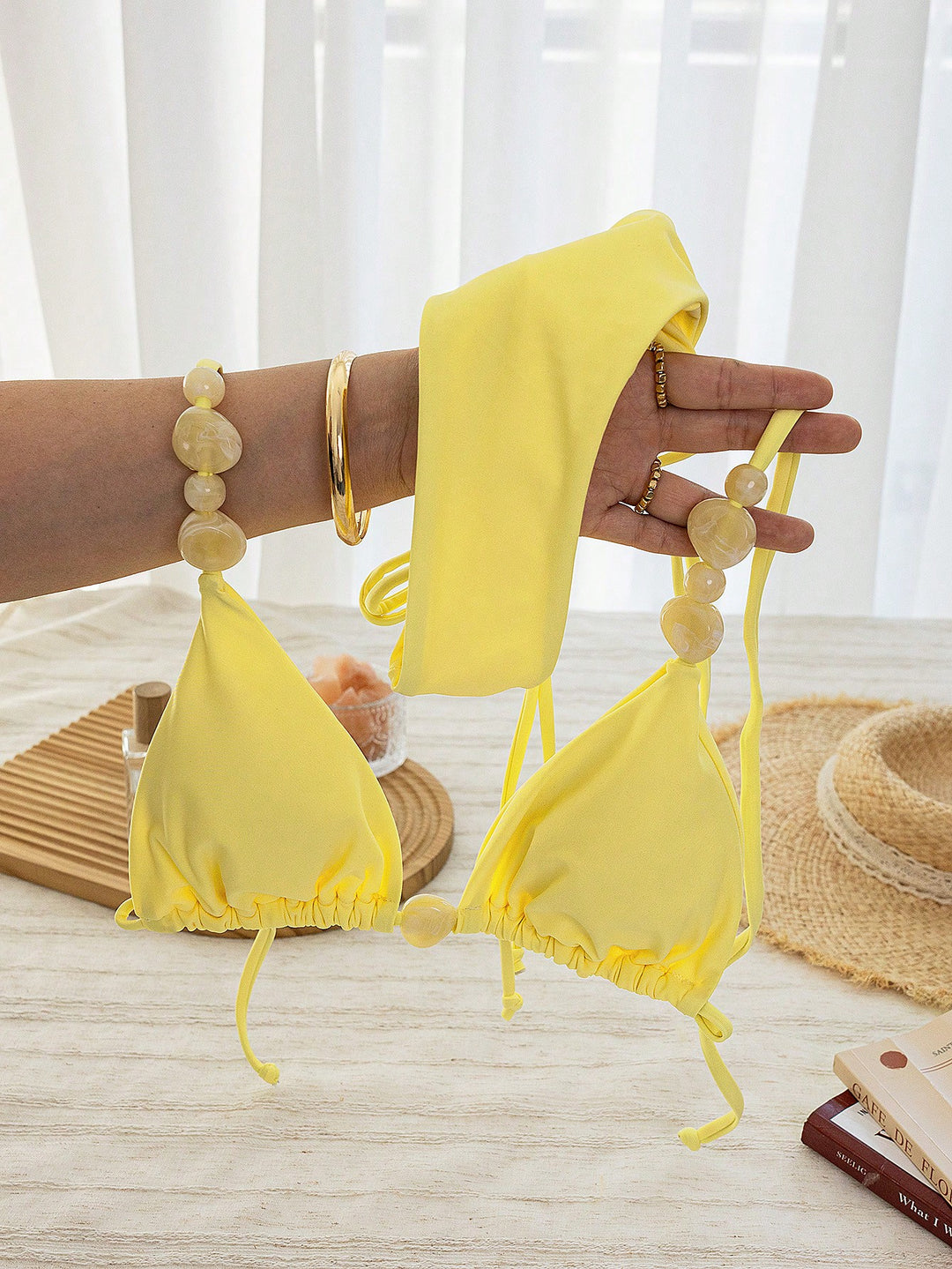 Set bikini SHEIN, galben