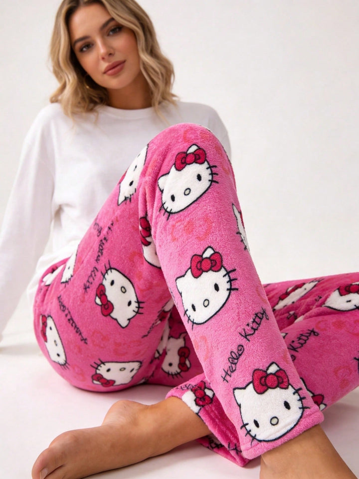 Pantaloni de pijama SHEIN, roz