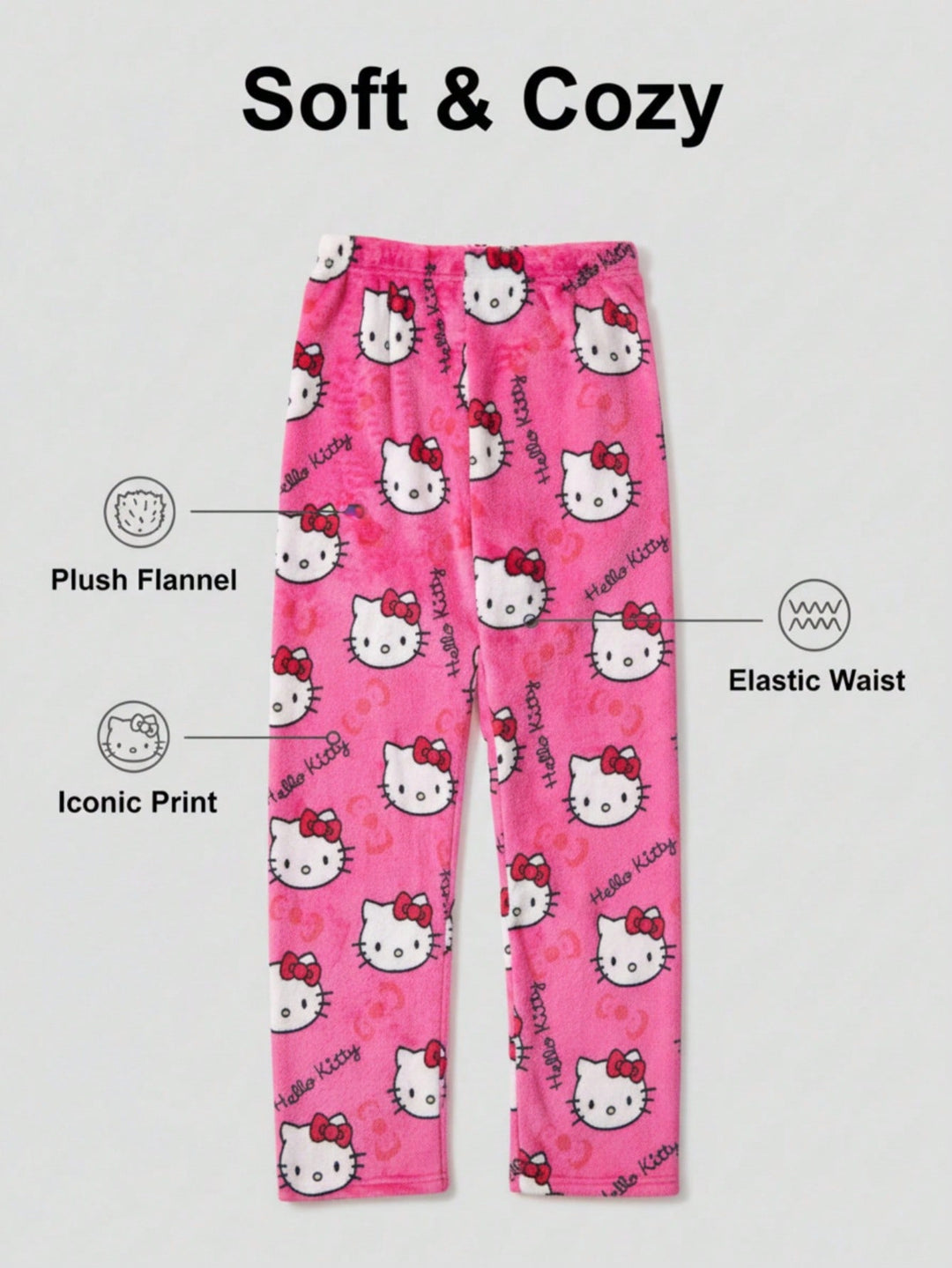 Pantaloni de pijama SHEIN, roz