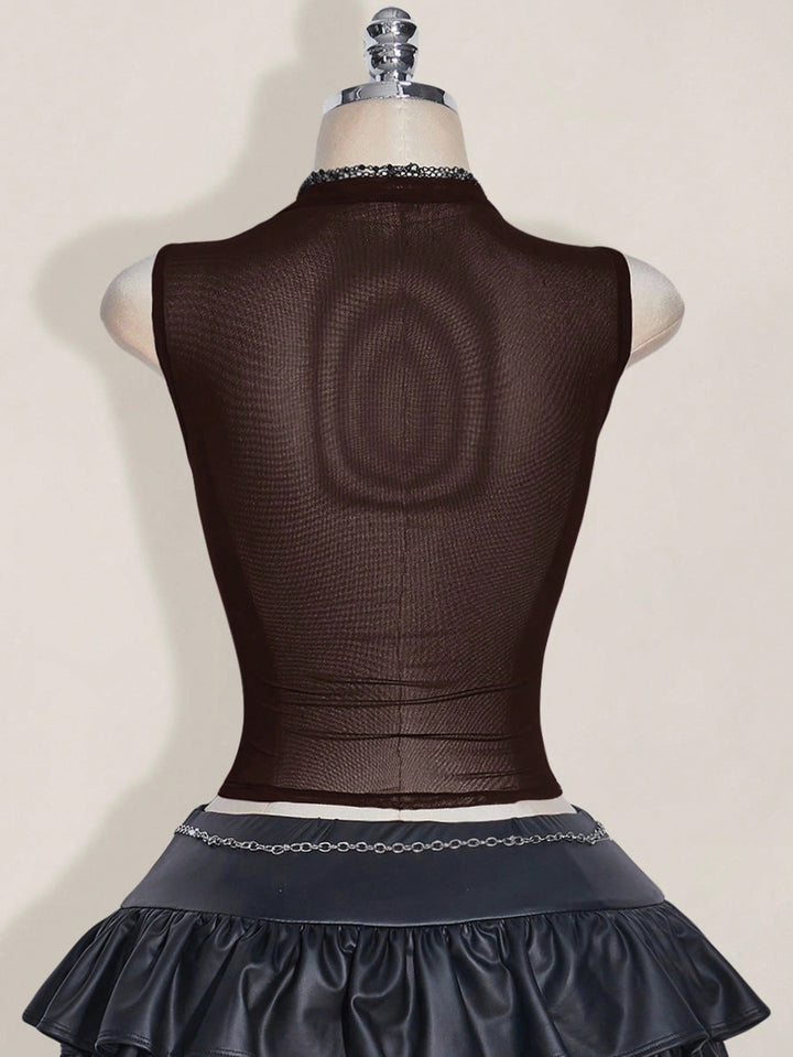 Top SHEIN, negru