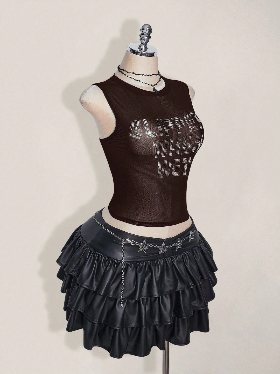 Top SHEIN, negru