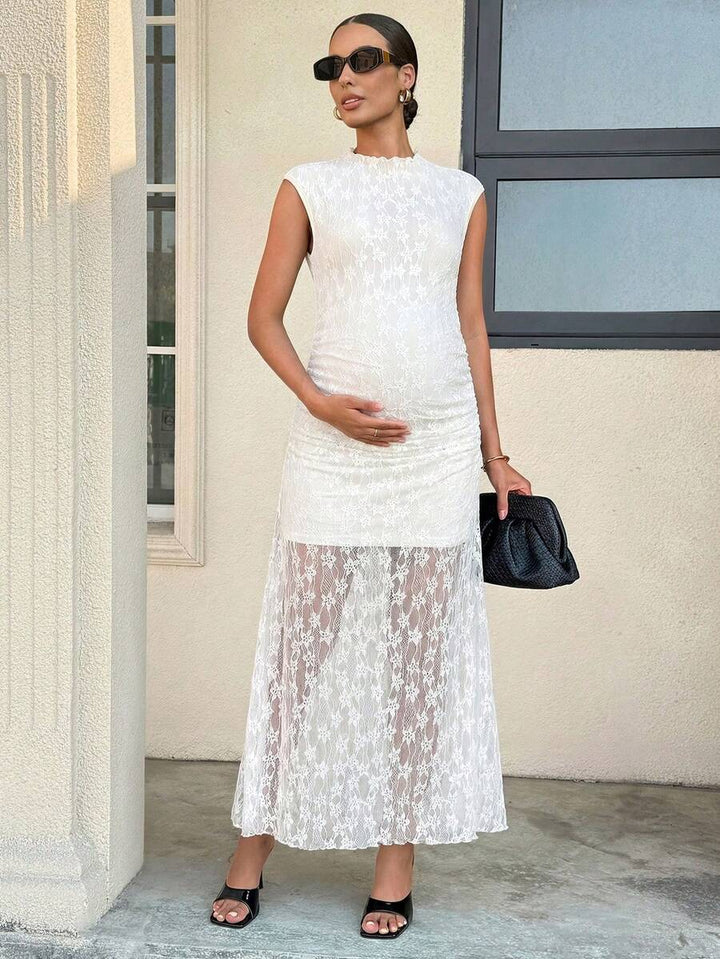 Rochie midi SHEIN, crem