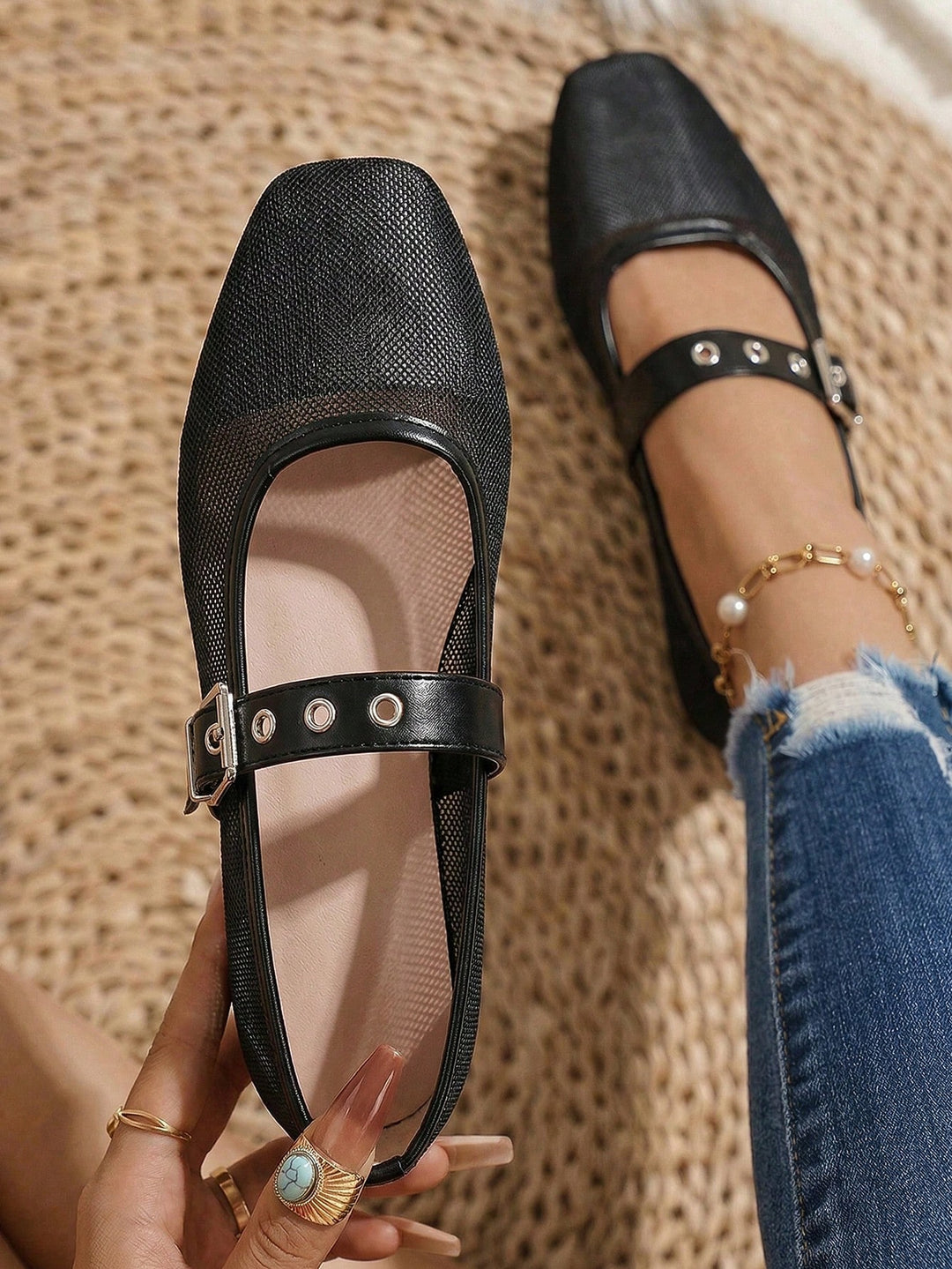 Balerini SHEIN, negru