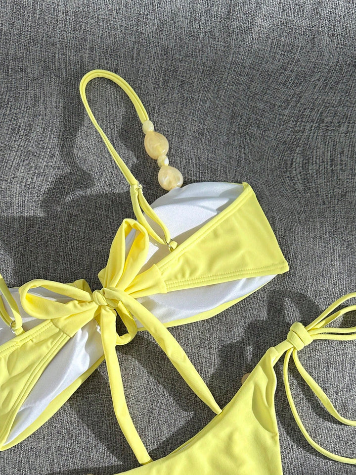 Set bikini SHEIN, galben
