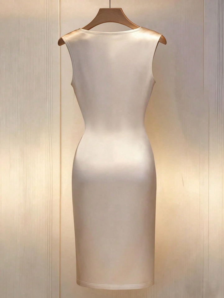 Rochie scurtă SHEIN, bej