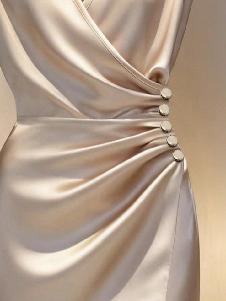 Rochie scurtă SHEIN, bej