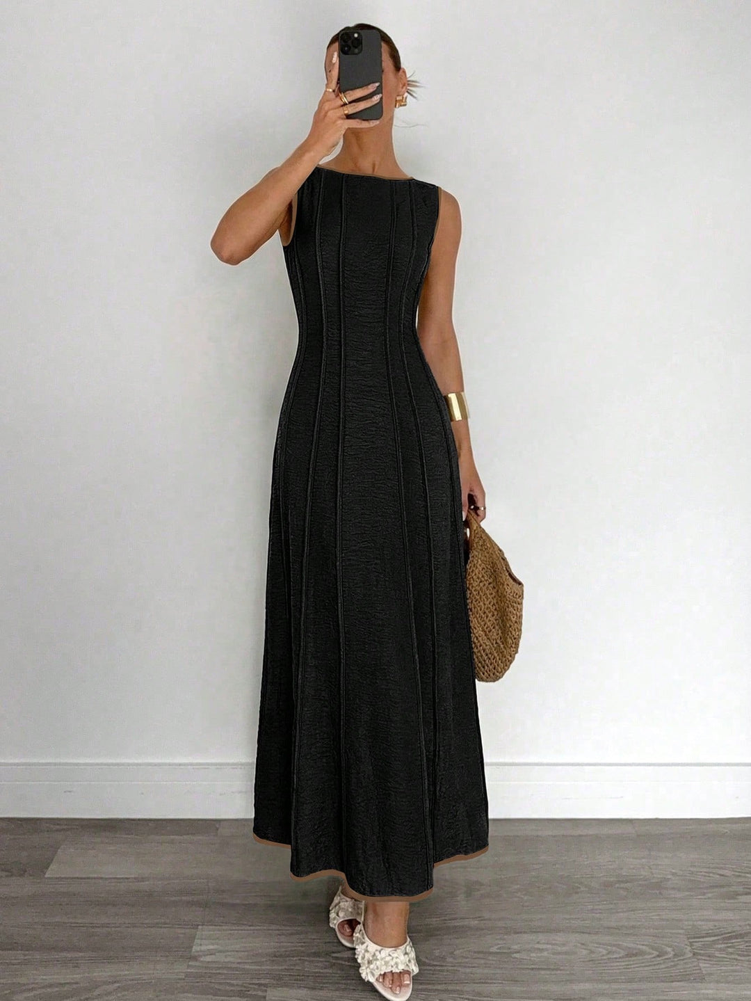 Rochie maxi SHEIN, negru