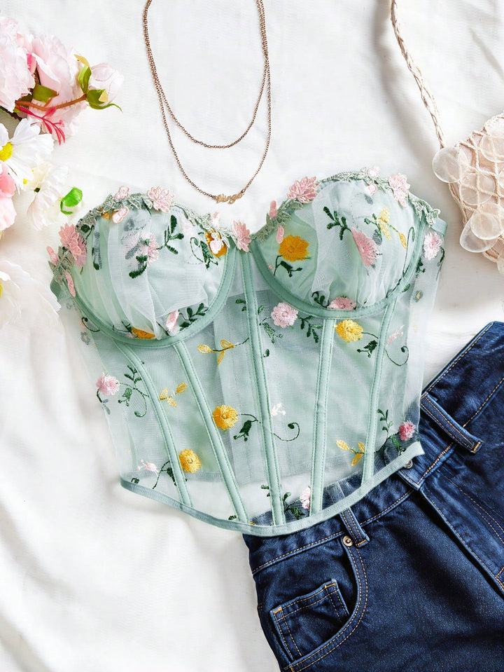 Top SHEIN, verde