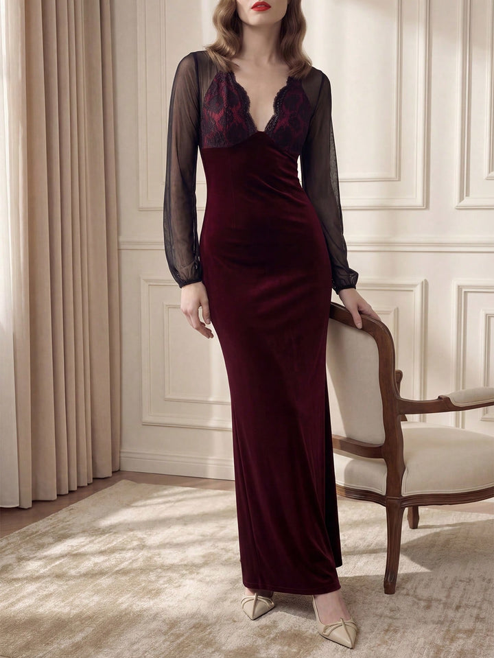 Rochie maxi SHEIN, mix culori