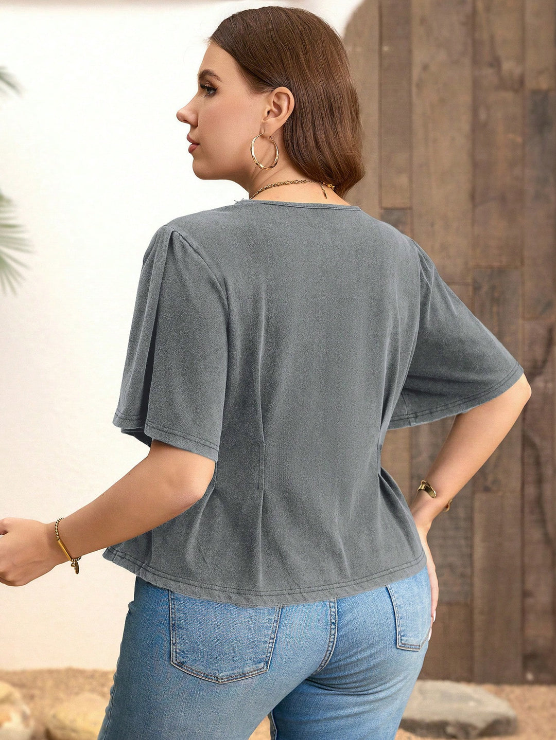 Tricou SHEIN, gri