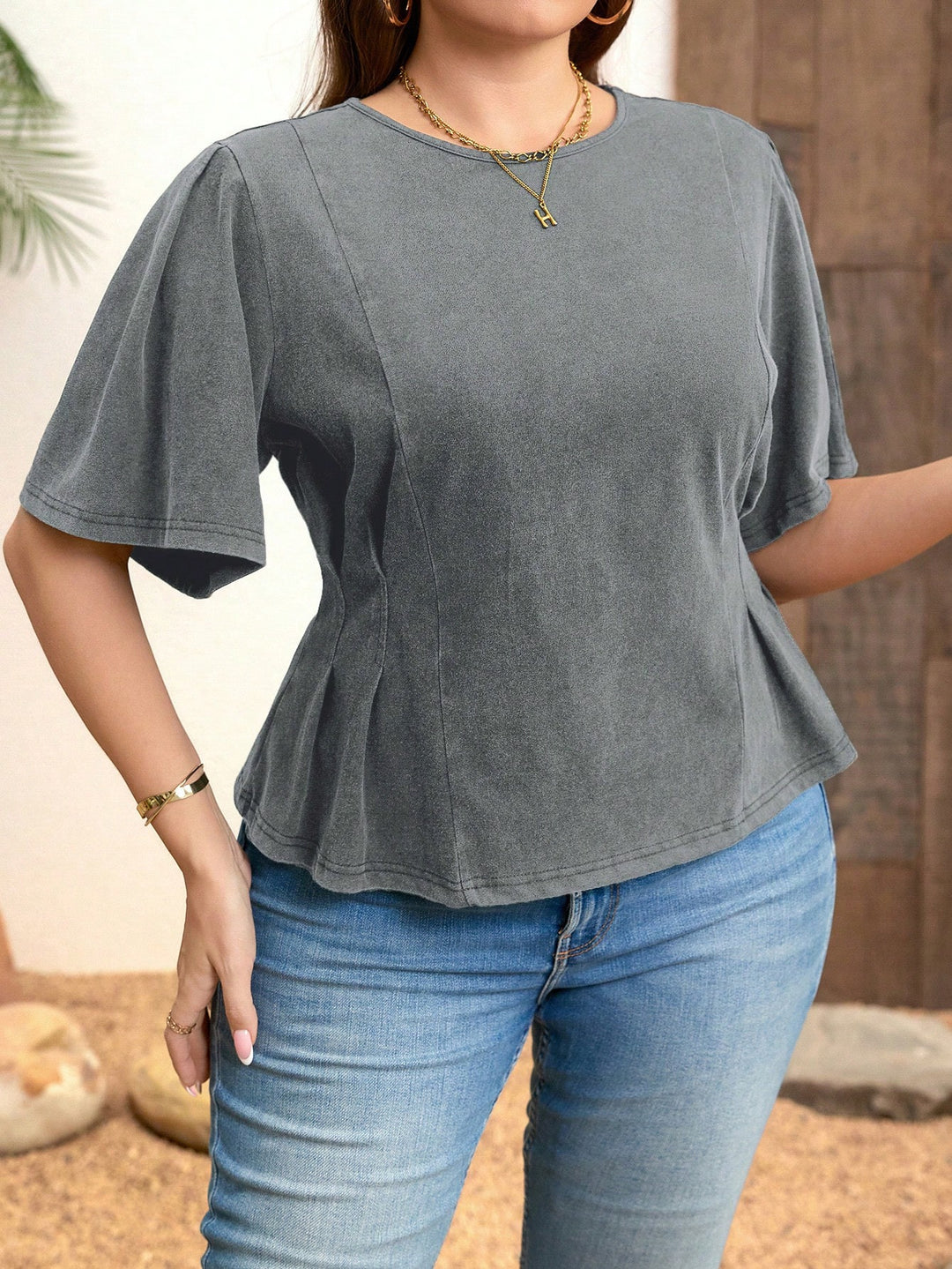 Tricou SHEIN, gri