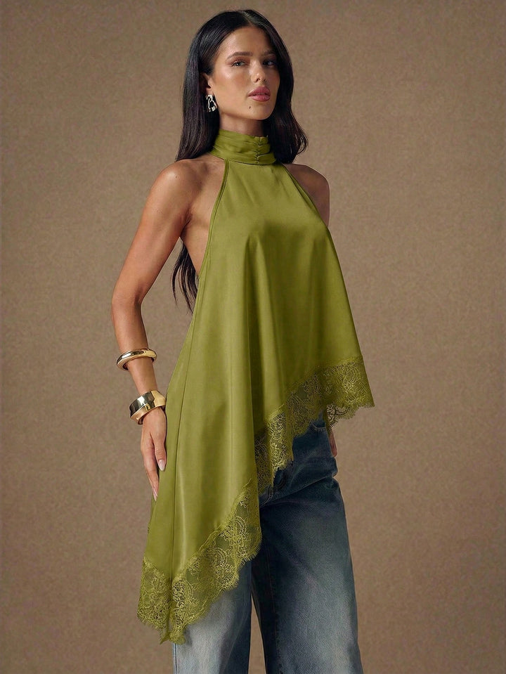 Top SHEIN, kaki