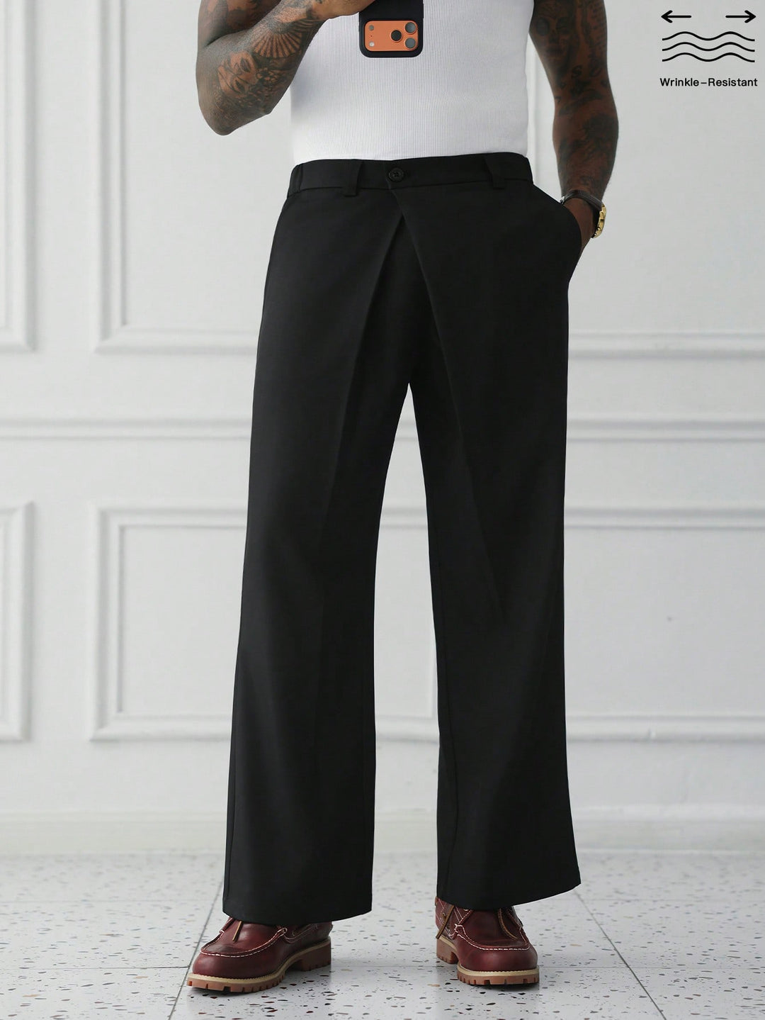 Pantalon SHEIN, negru
