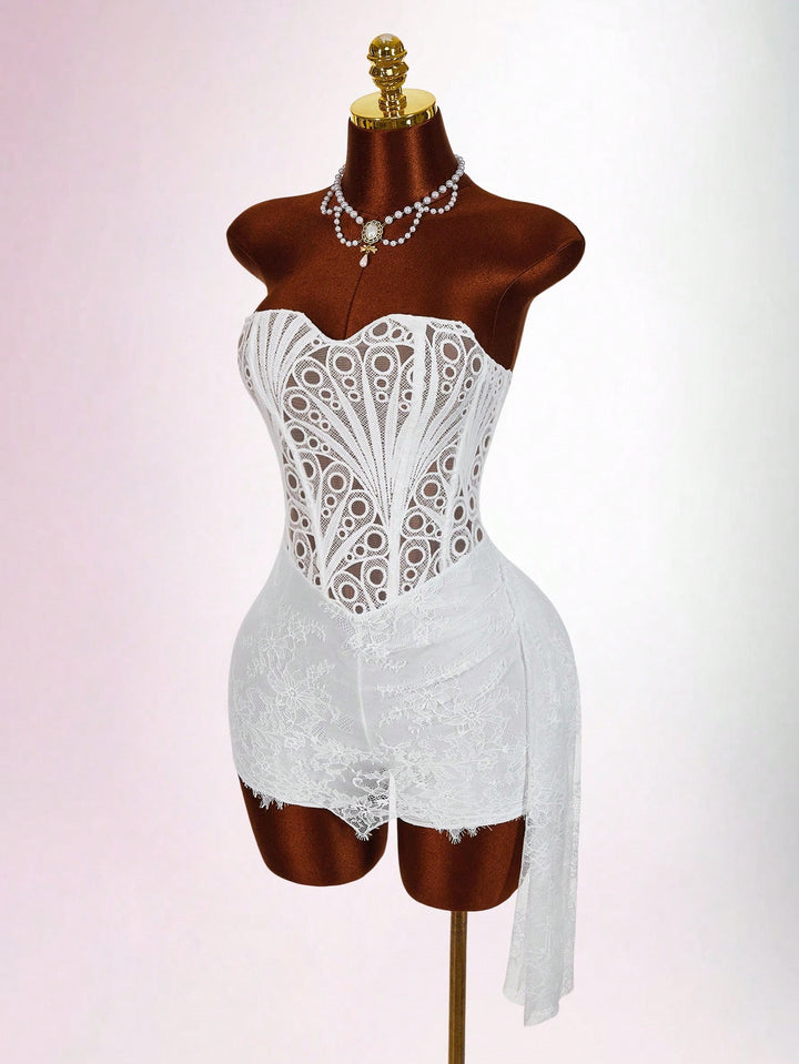 Rochie mini SHEIN, alb