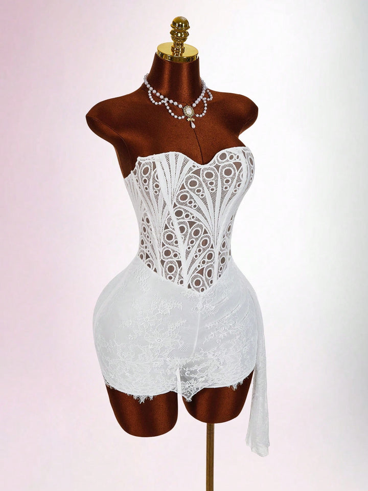 Rochie mini SHEIN, alb