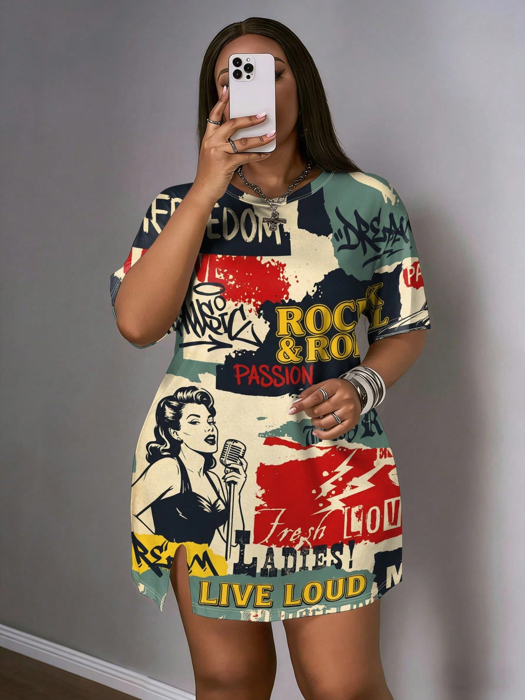 Rochie SHEIN, mix culori