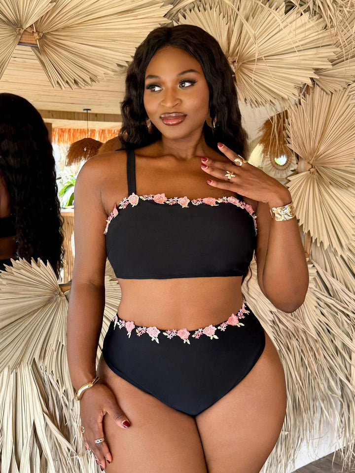 Set bikini de baie SHEIN, negru