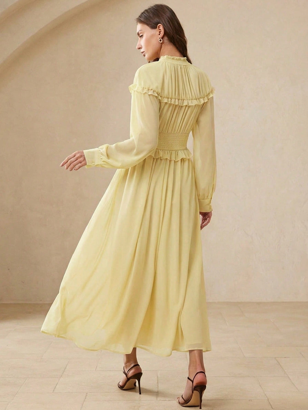 Rochie maxi SHEIN, galben