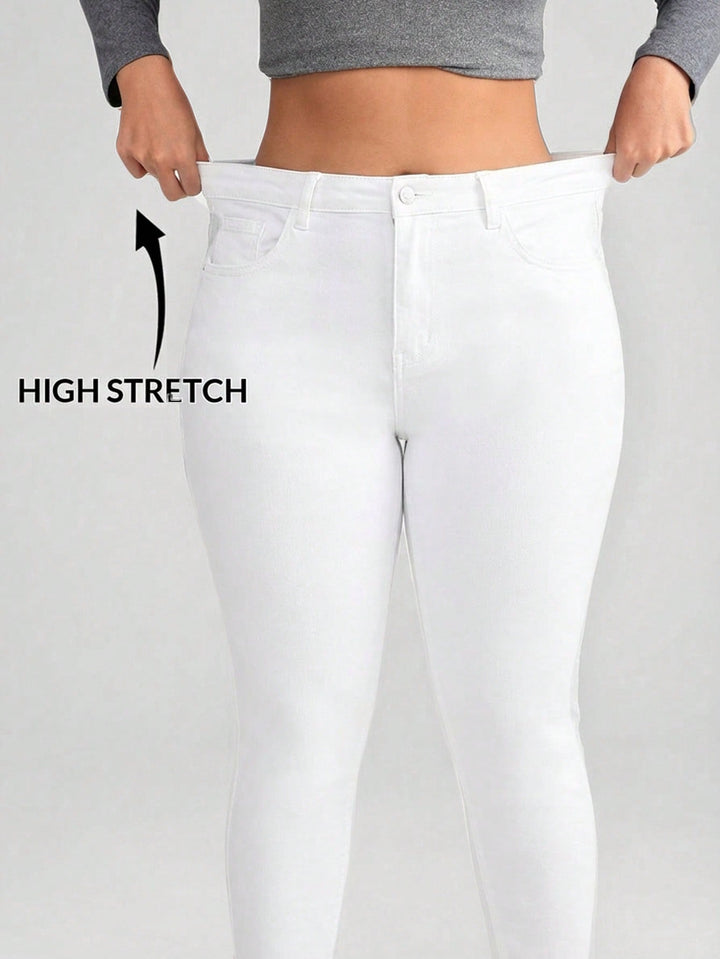 Jeans SHEIN, alb