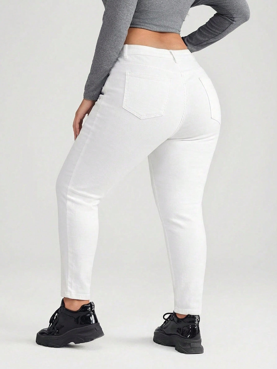 Jeans SHEIN, alb