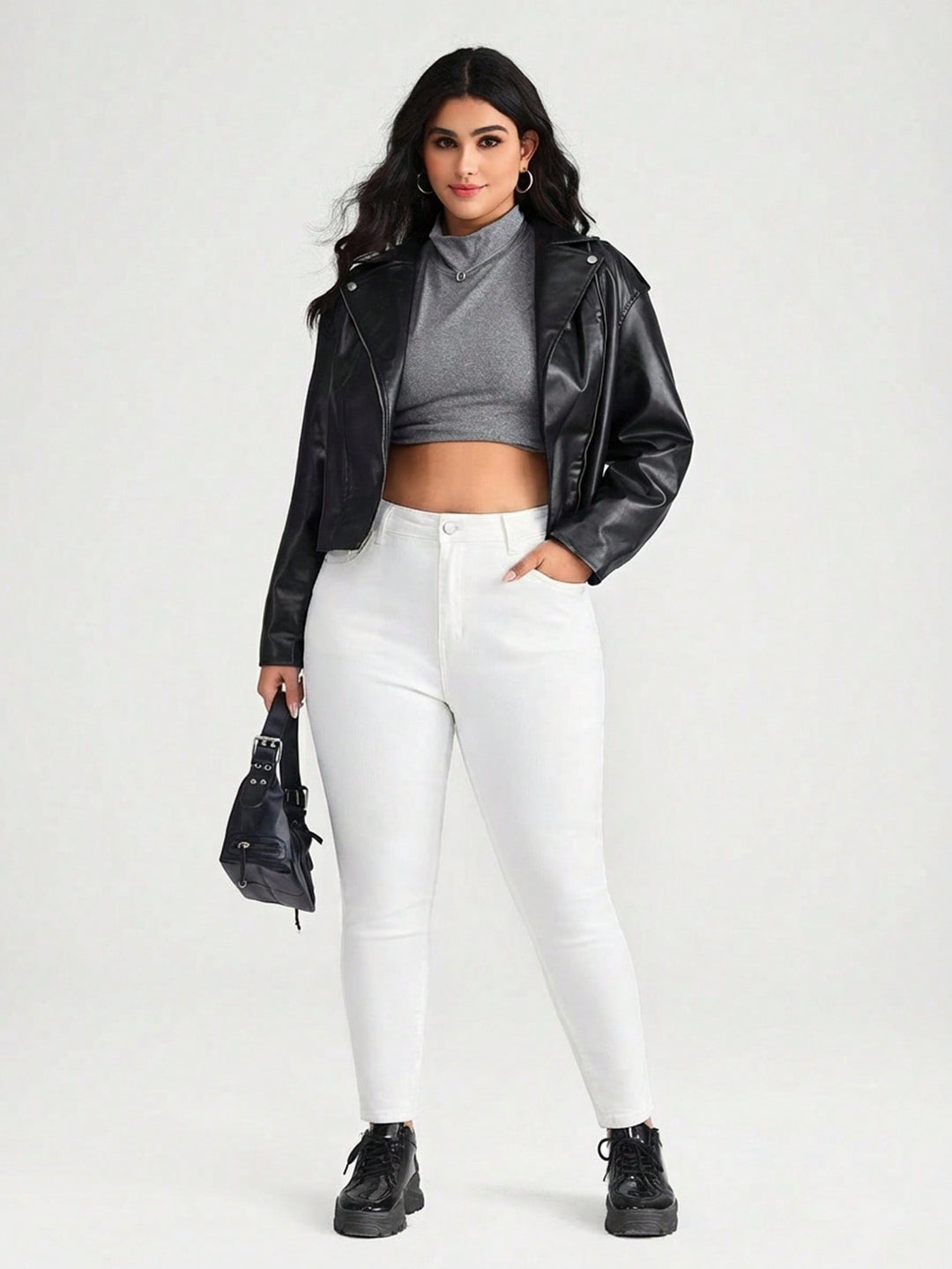 Jeans SHEIN, alb