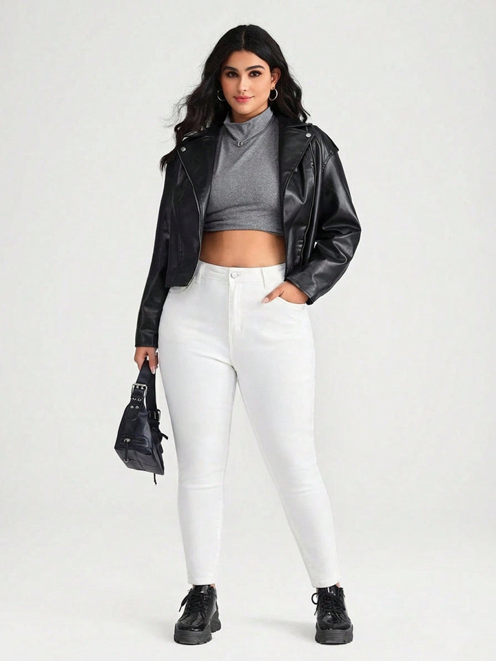 Jeans SHEIN, alb
