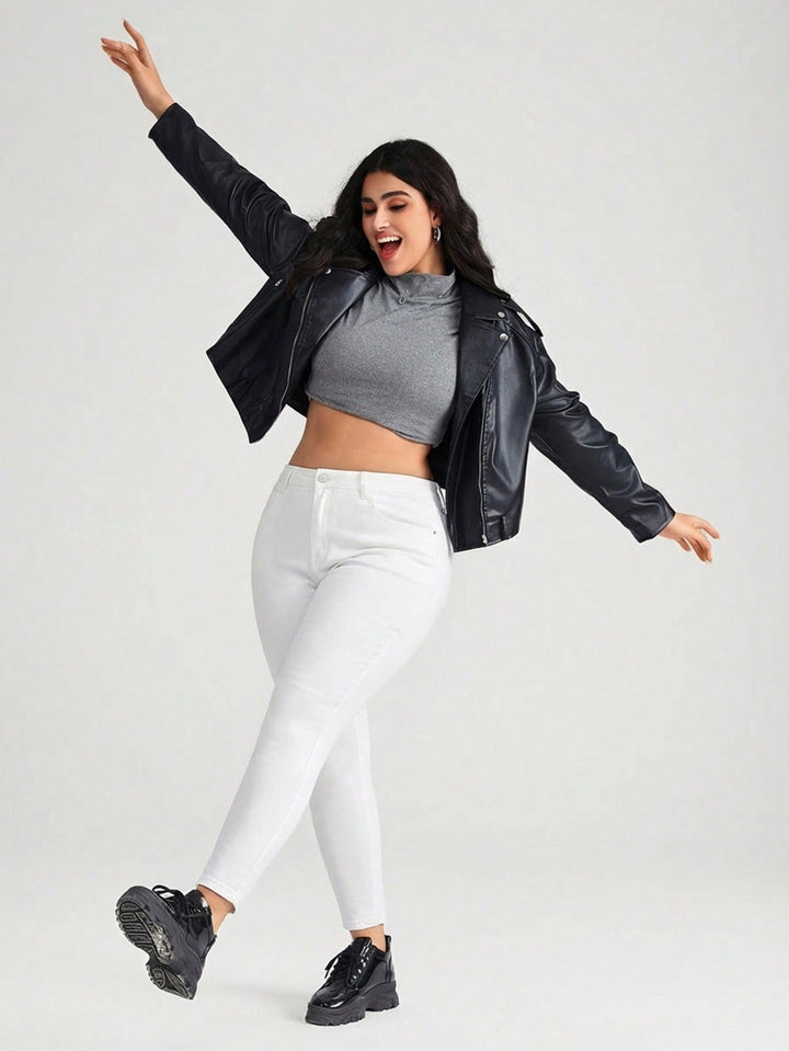Jeans SHEIN, alb