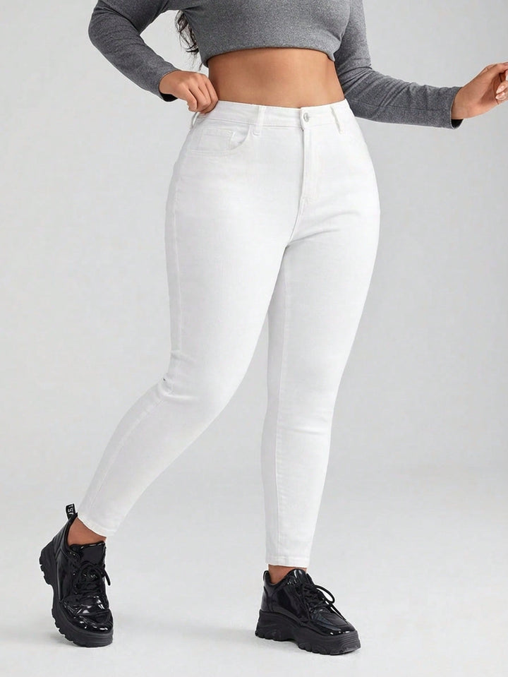 Jeans SHEIN, alb