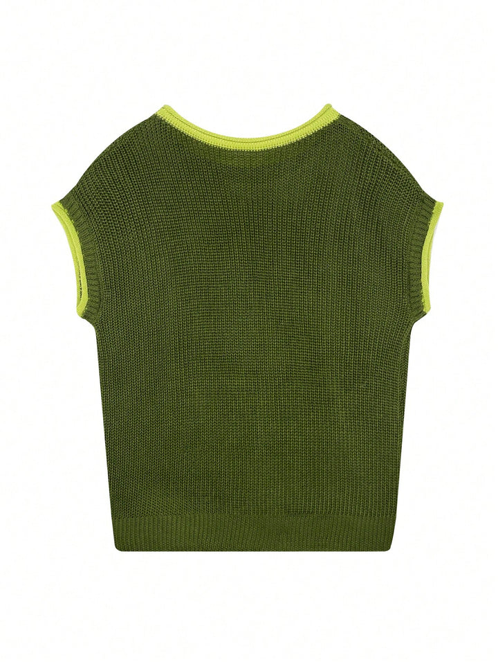 Top tricot SHEIN, verde
