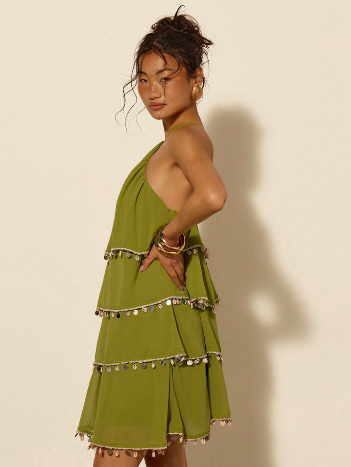 Rochie mini SHEIN, verde
