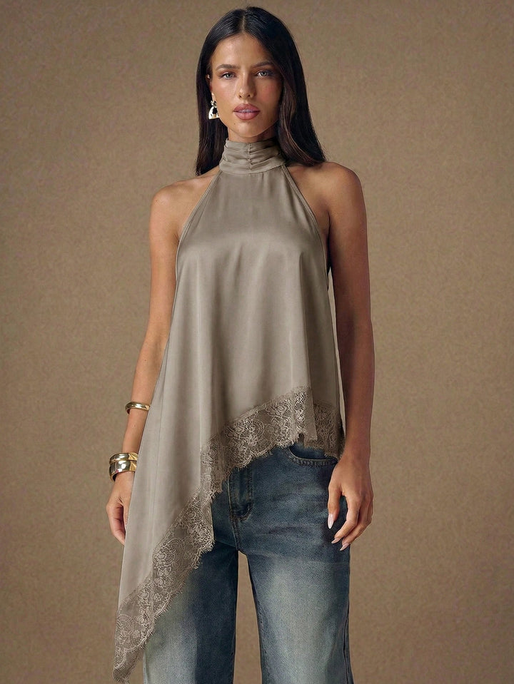 Top SHEIN, kaki