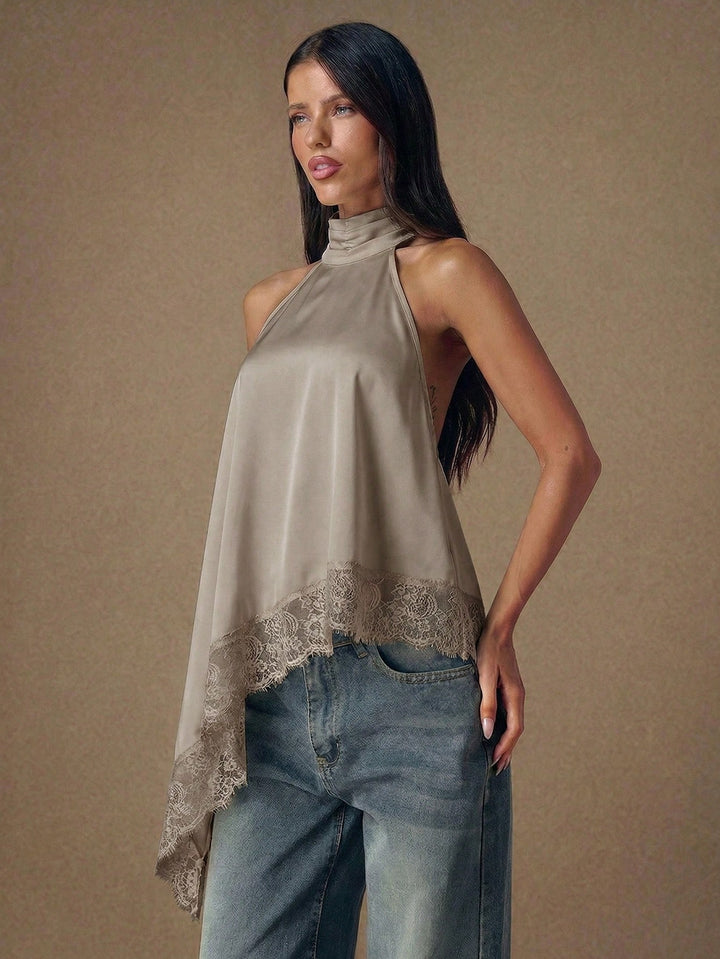 Top SHEIN, kaki