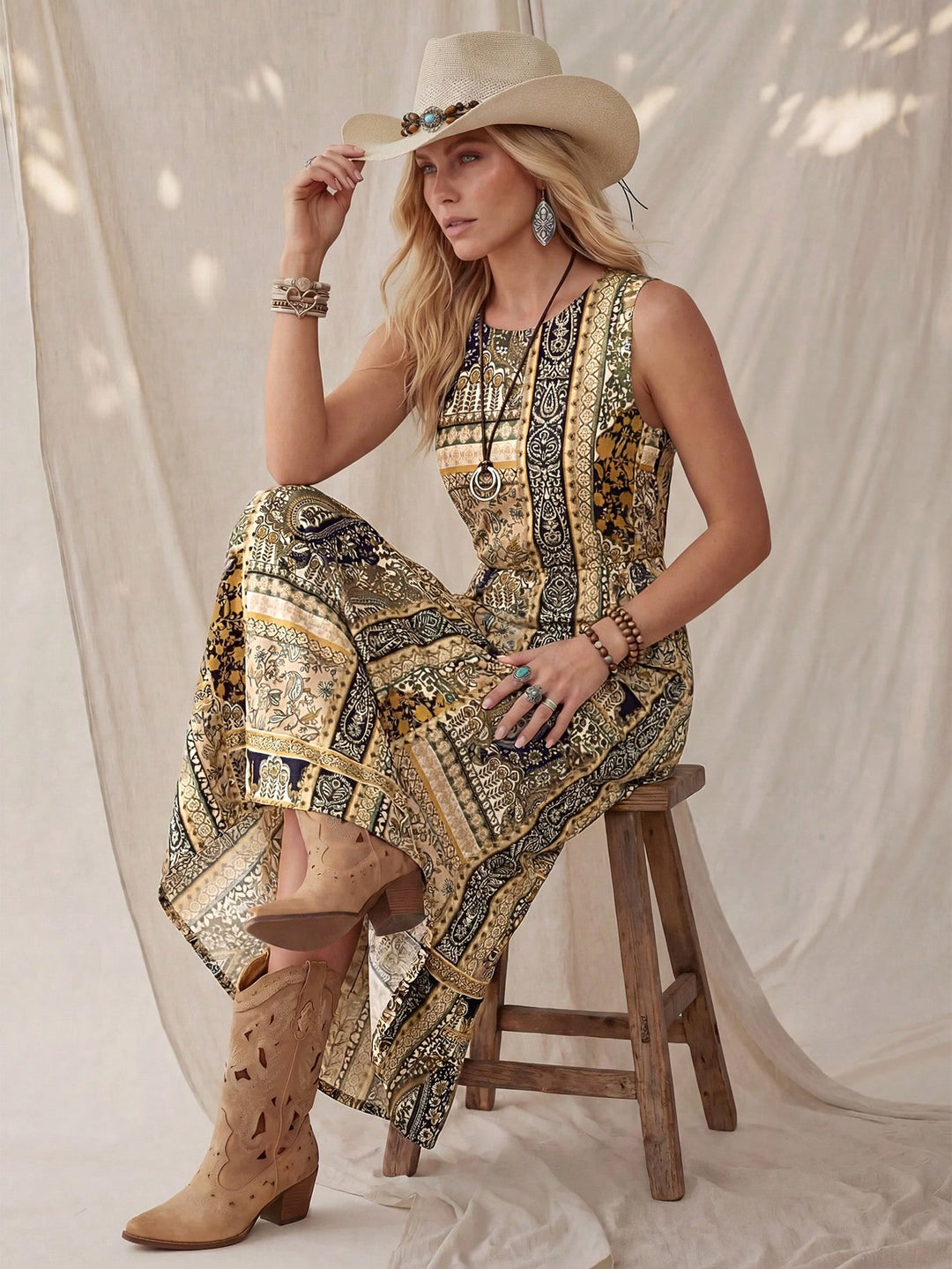 Rochie maxi SHEIN, mix culori