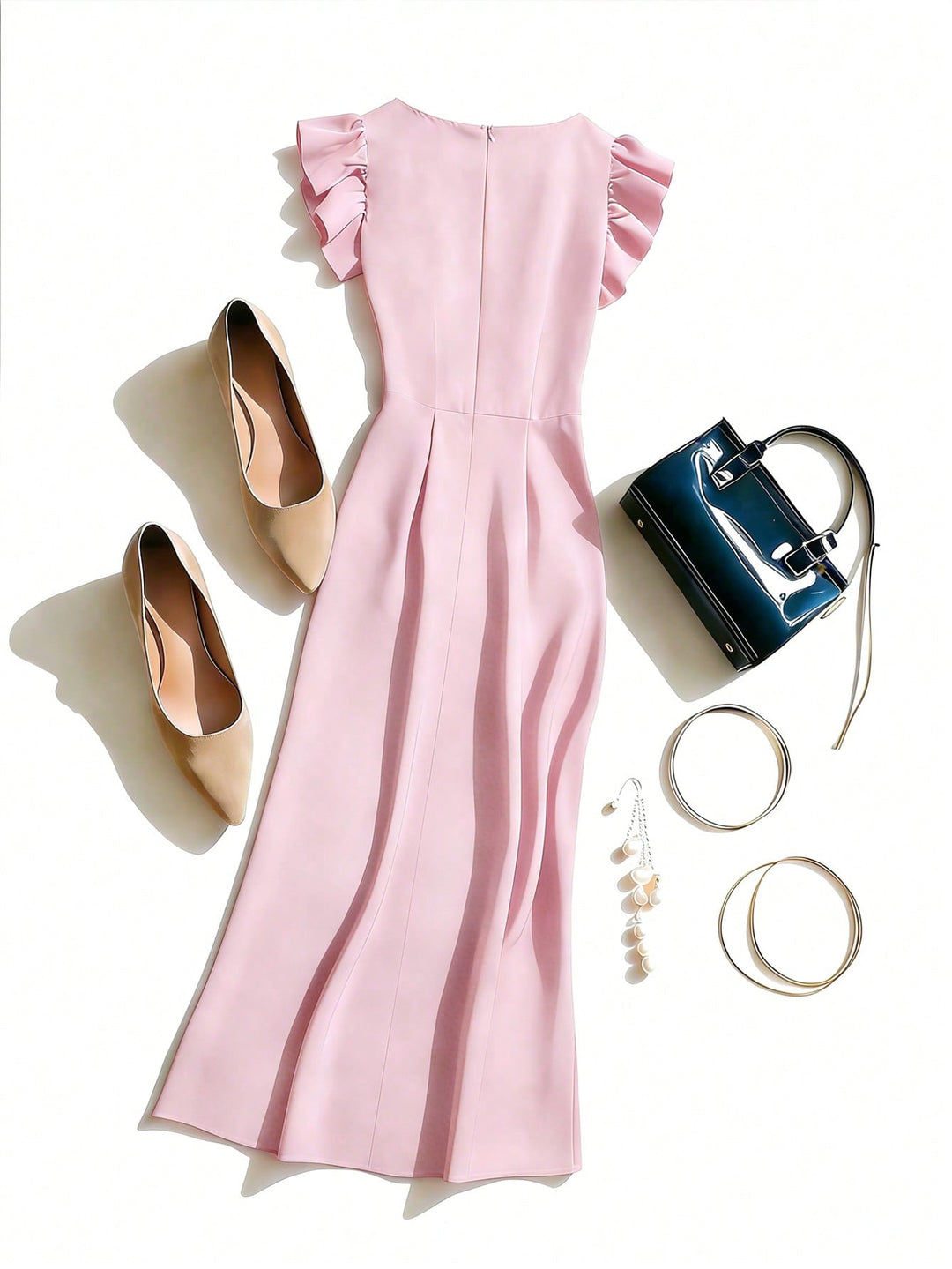 Rochie midi SHEIN, roz